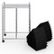 20-Drawer Mobile Storage Organizer Cart with Brake Wheels and Steel Frame for Home or Office Use
